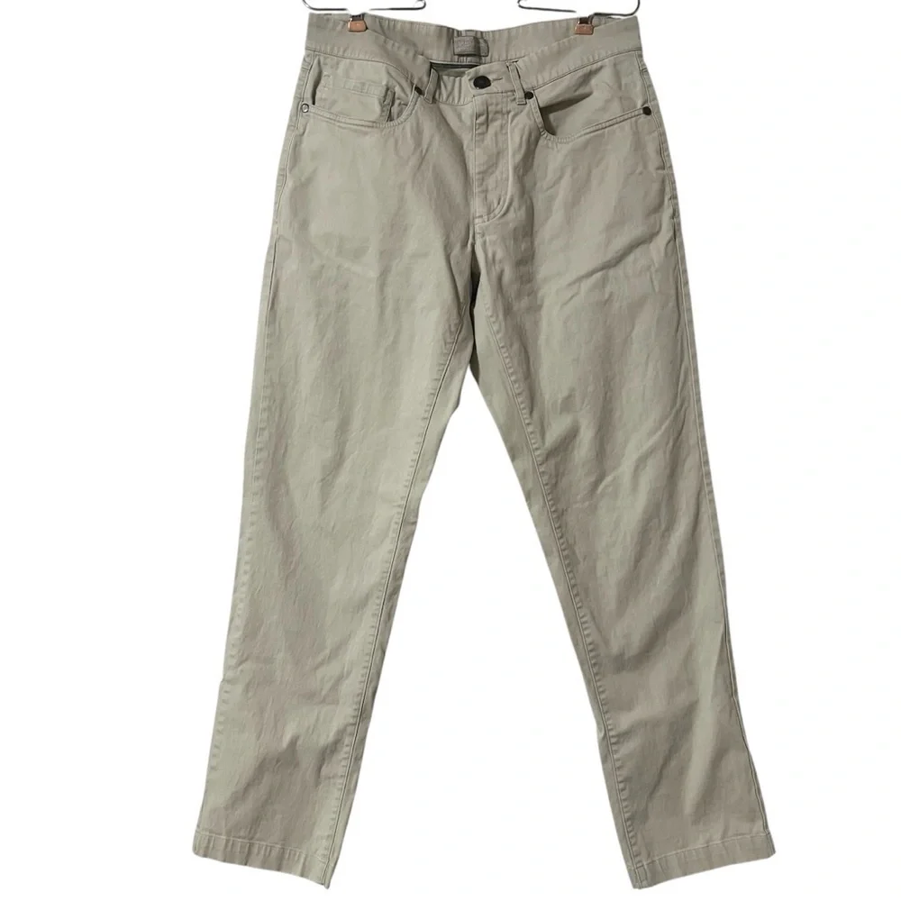 Hickey Freeman New York Men's Khaki Stretch Pants in Light Beige Sz 30x30 Casual